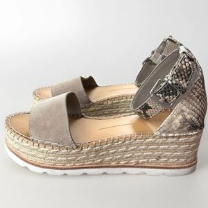 Dolce Vita Multi Suede Espadrille Sandals Size 6